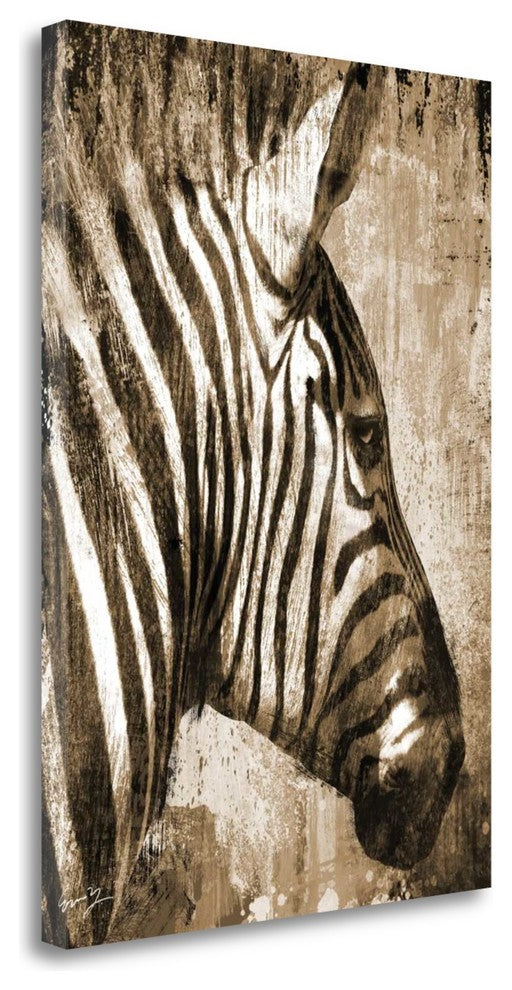 "African Animals II - Sepia" By Eric Yang, Giclee Print on Gallery Wrap Canvas