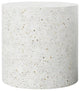Mixx, Una 20" Pedestal, Ivory Terrazzo