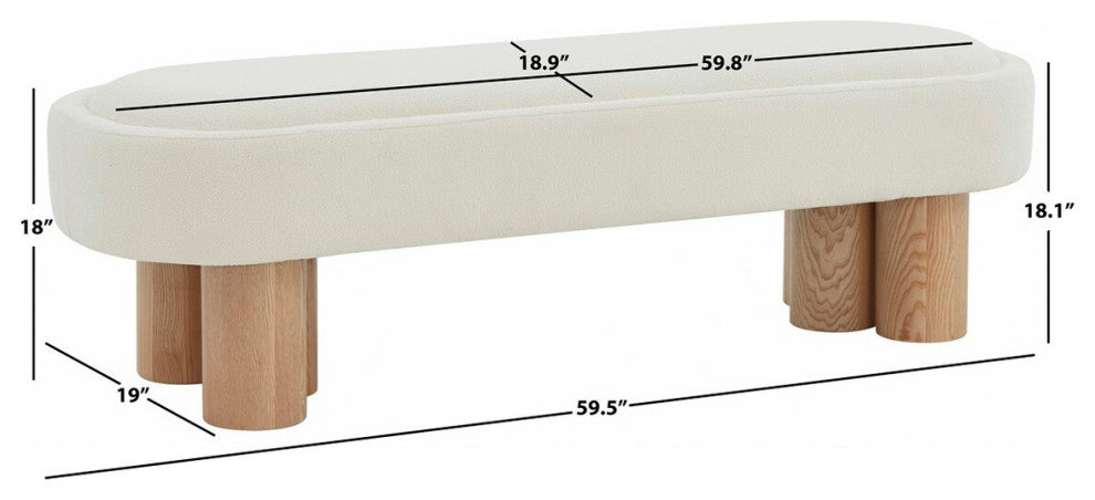 Safavieh Couture Katianna Boucle Bench