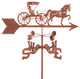 Doctor Horse & Buggy Weathervane With  Deck Mount