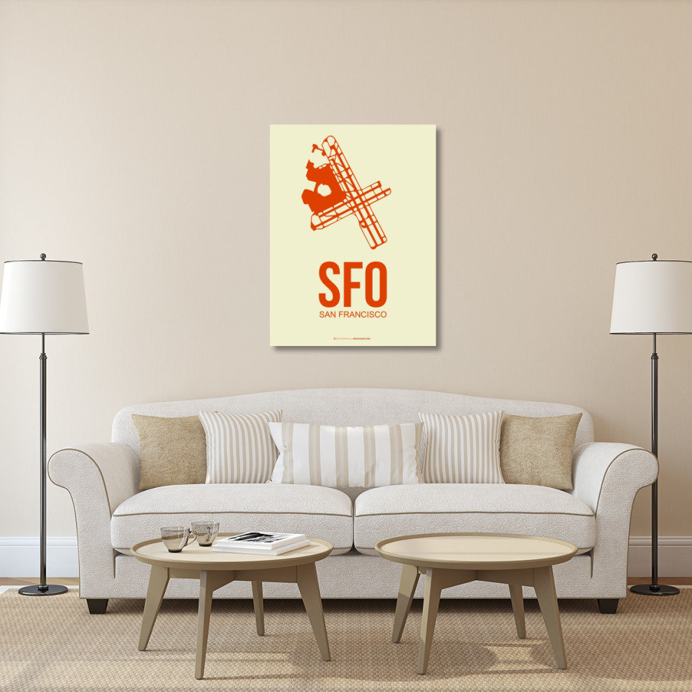 "SFO San Francisco Poster 1" Fine Art Print