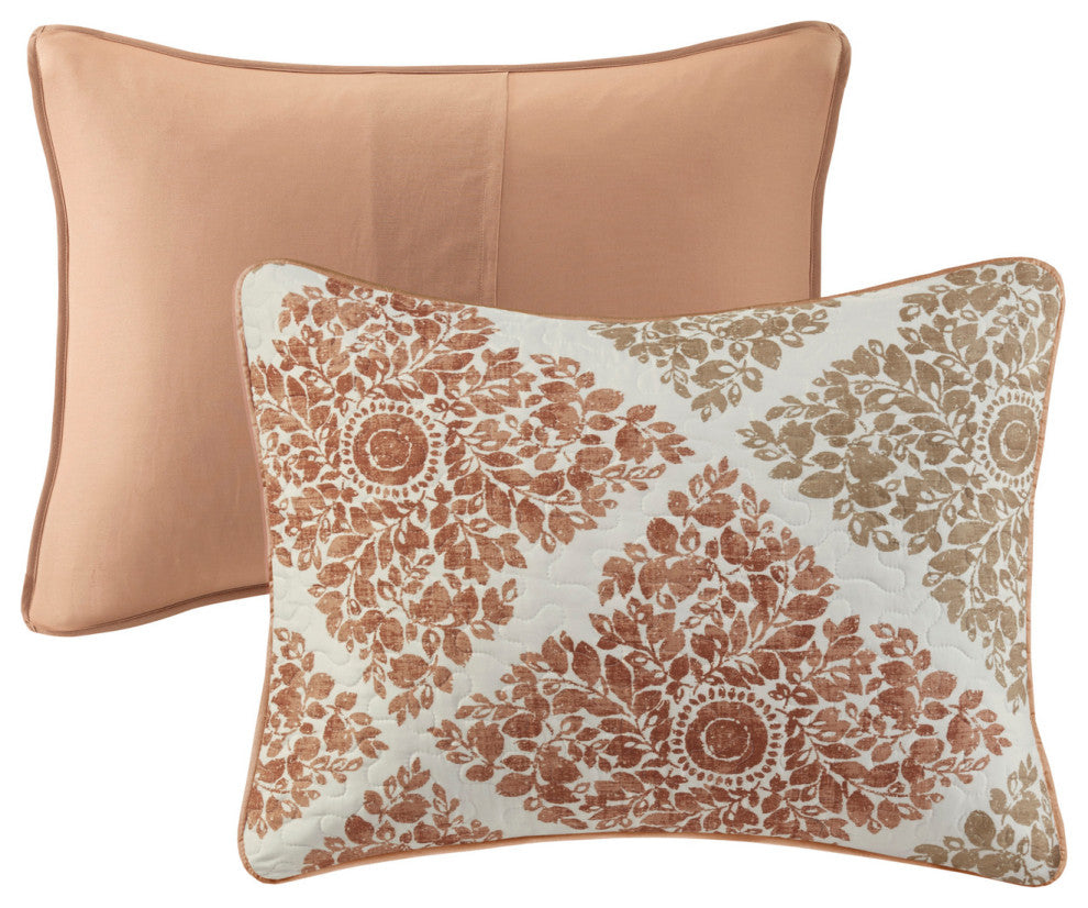 Madison Park Printed Quilted 6-Piece Coverlet Set, King/California King