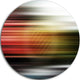 Horizontal Lights, Contemporary Art Round Wall Art, 23"