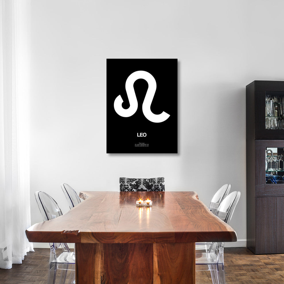 "Leo Zodiac Sign White" Fine Art Print