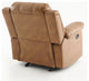 Clifton Saddle Leather Gel Glider Rocker Recliner