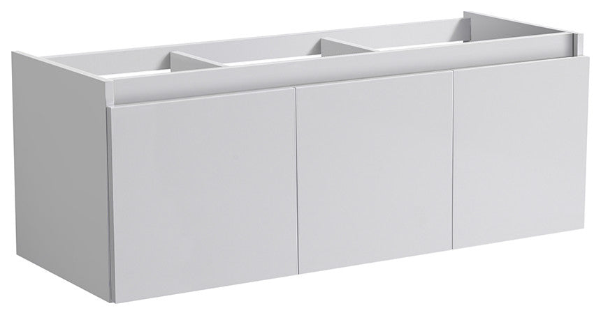 Fresca Mezzo 60" White Wall Hung Single Sink Cabinet