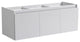 Fresca Mezzo 60" White Wall Hung Single Sink Cabinet