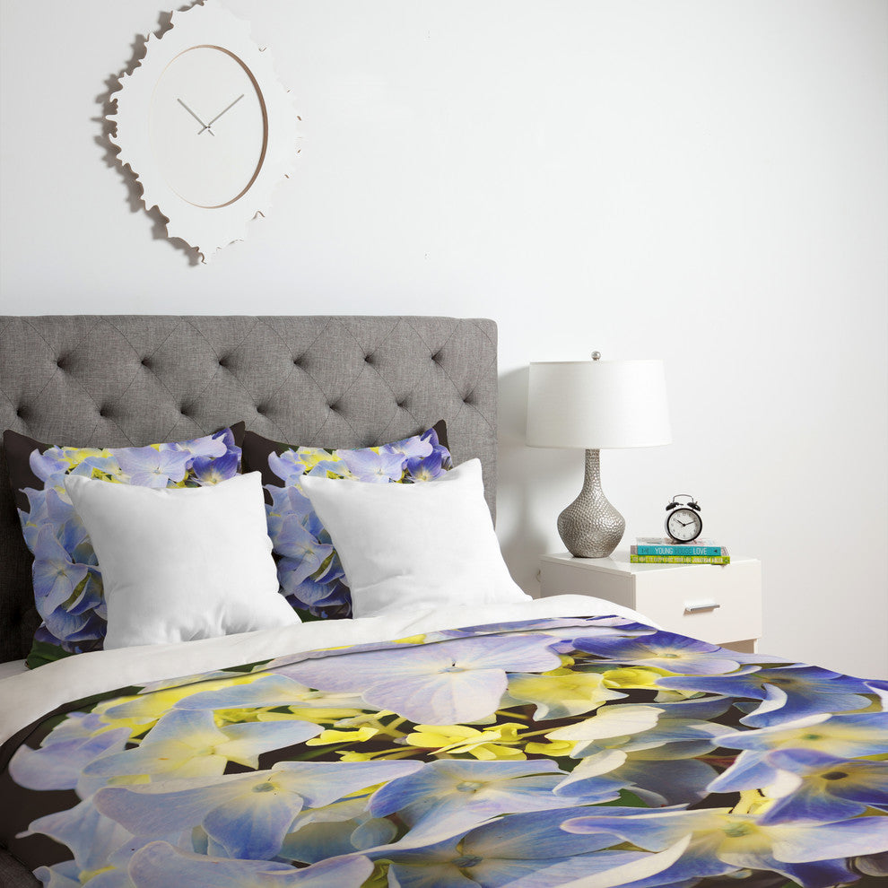 Deny Designs Allyson Johnson Hydrangea Flower Duvet Cover - Lightweight