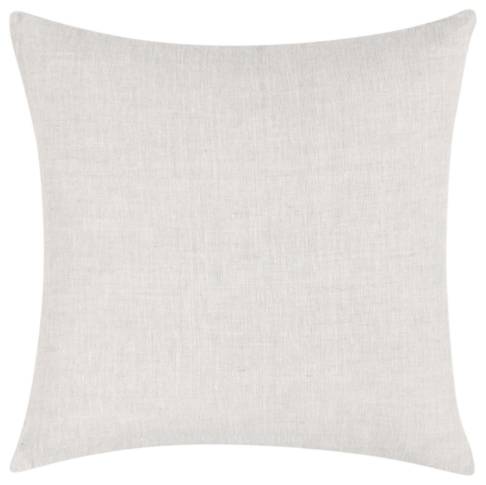 Mulberry 14"x26" Belgian Linen Blend Throw Pillow, Chestnut Brown, 22x22