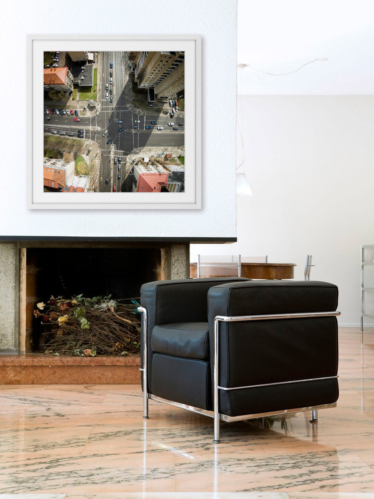 "Intersection" Framed Painting Print by Karolis Janulis
