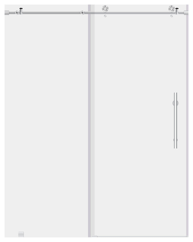 ULTRA-C Collection Frameless 10mm Clear Tempered Glass Shower Doors, Chrome, 44-48"x76"