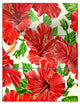 "Seamless Hibiscus Flowers Pattern" Metal Wall Art, 3 Panels, 28"x36"