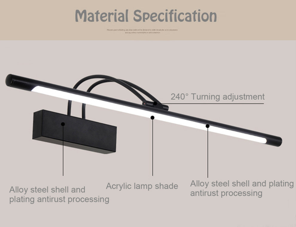 1-Light LED Makeup Mirror Concise Bathroom Vanity light, 11w