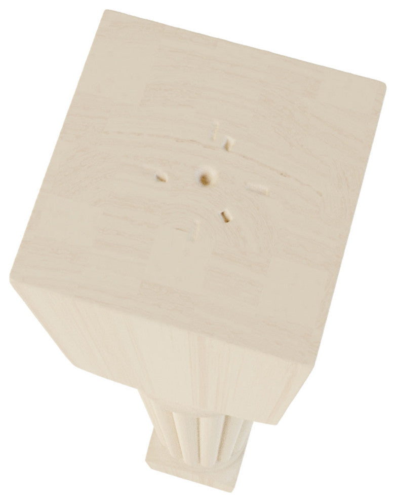 Raymond Reeded Cabinet Column - Rubberwood