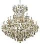 Elegant Maria Theresa Foyer Hall Light, Chrome Finish With Royal Cut Crystal