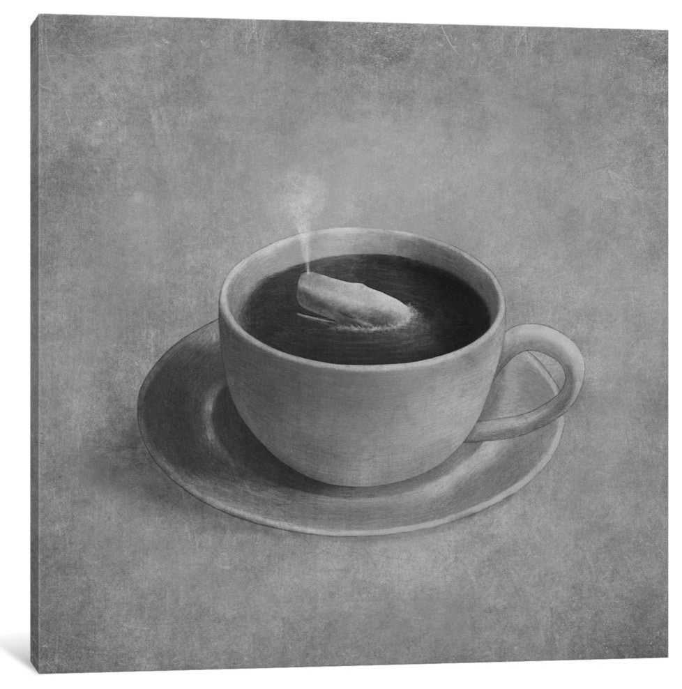 "Whale In A Teacup Square" by Terry Fan, 18x18x1.5