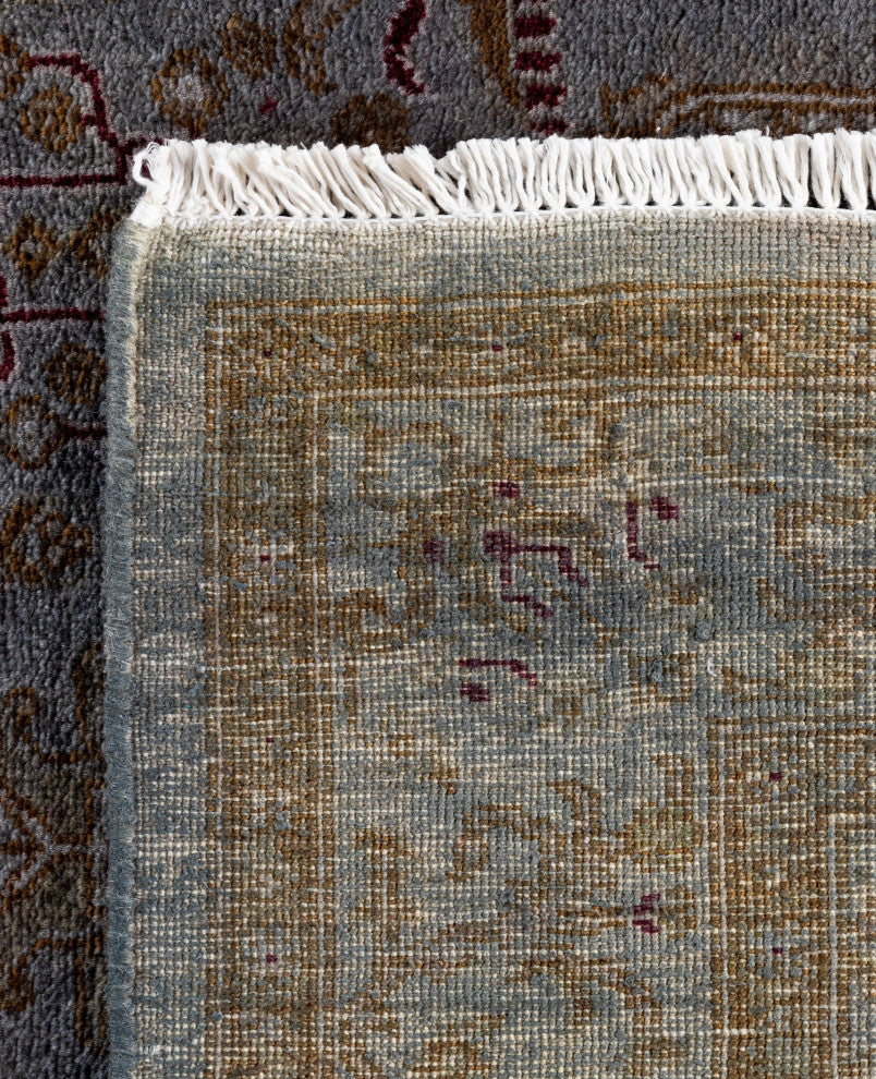 Overdyed One-of-a-Kind Hand-Knotted Area Rug Gray, 3' 1" x 4' 10"