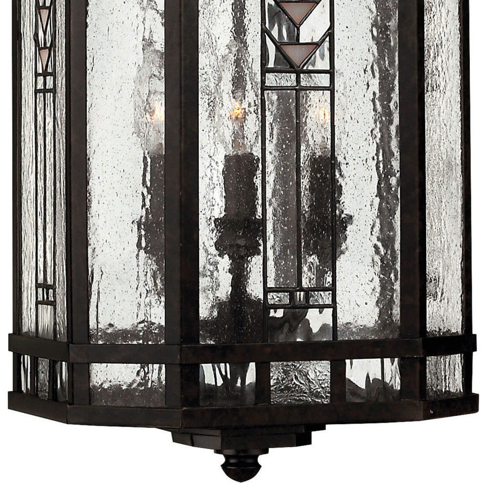 Hinkley Tahoe Large Hanging Lantern, Regency Bronze