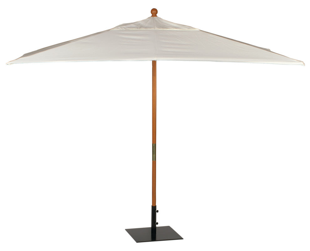 10' Rectangular Sunbrella Market Umbrella, Natural