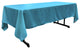 LA Linen Rectangular  Polyester Poplin Tablecloth, Dark Turquoise, 60"x102"