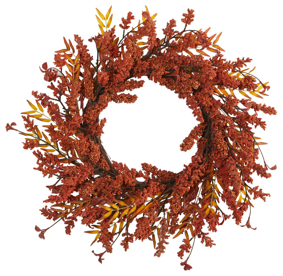 18" Harvest Berry Artificial Wreath