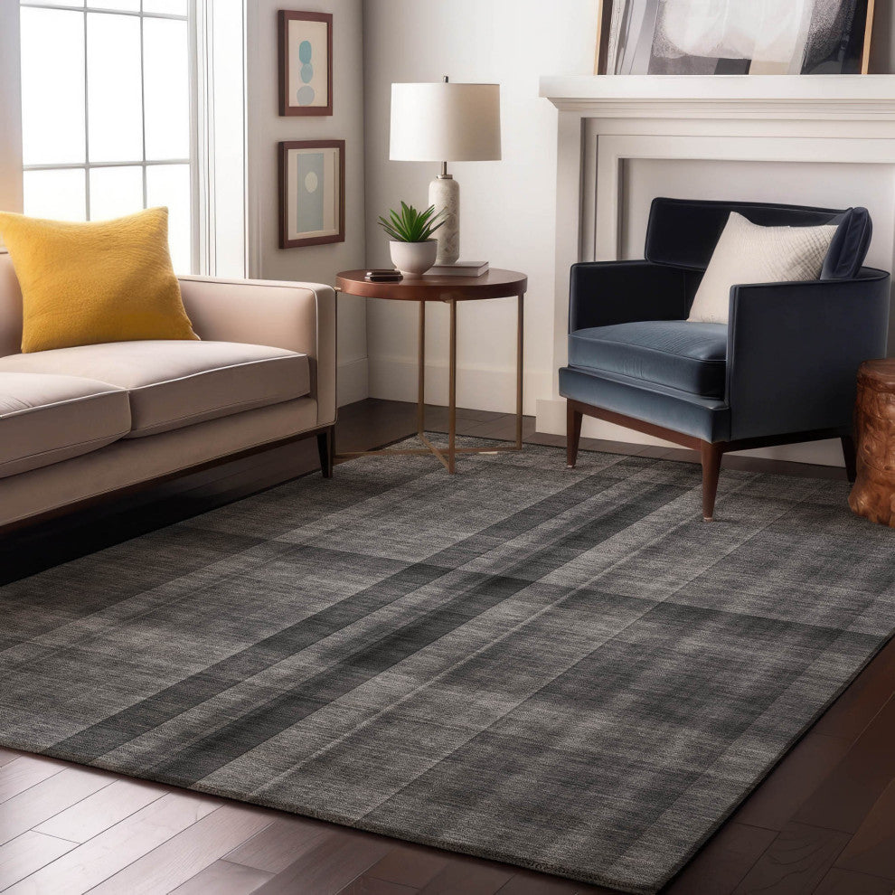 Premium Machine Washable Mayfield AMF548 Gray 3' x 5' Rug