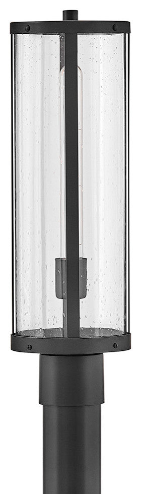 Lark Alfie Medium Post Mount Lantern, Black