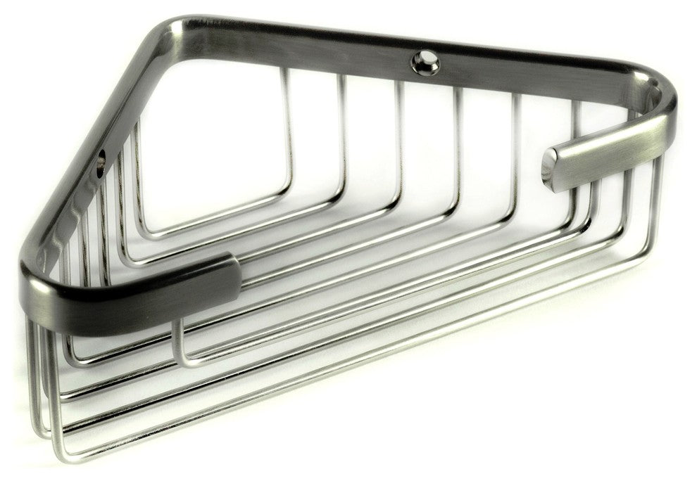 Promessa Corner Soap Basket, Polished Chrome, Deep
