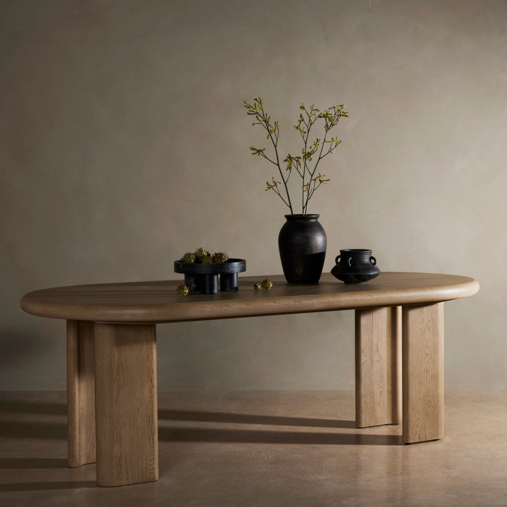 Jaylen Extension Dining Table-Light Oak