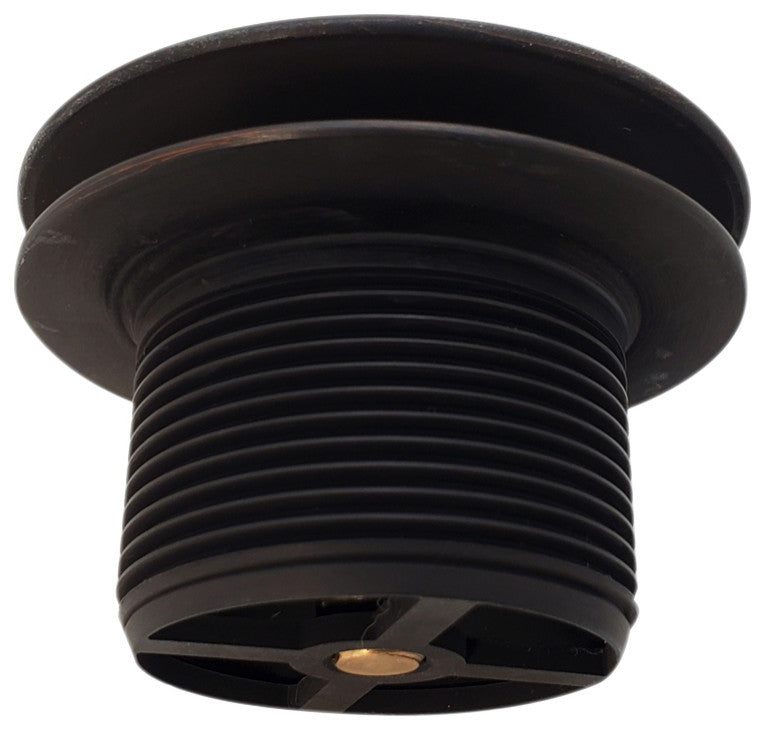 Mushroom Tip Toe 1.5" Npsm Coarse Thread Bath Drain In Powder Coated Flat Black