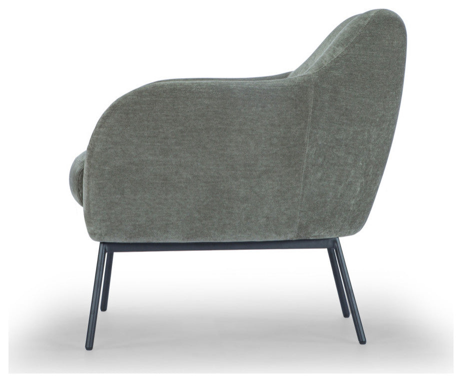 Metro, Zurich Accent Chair, Forest Green