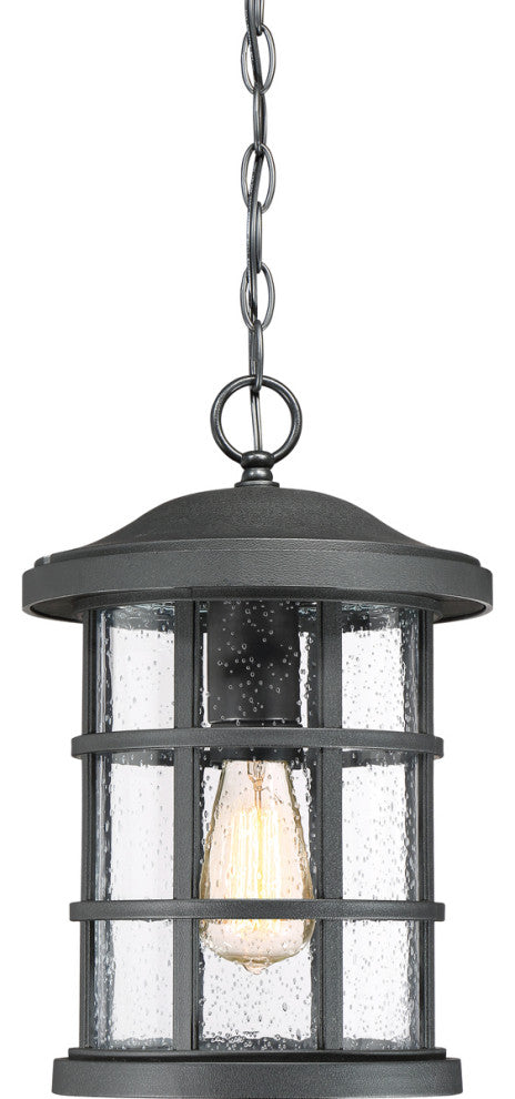 Crusade 1-Light Outdoor Lantern, Earth Black