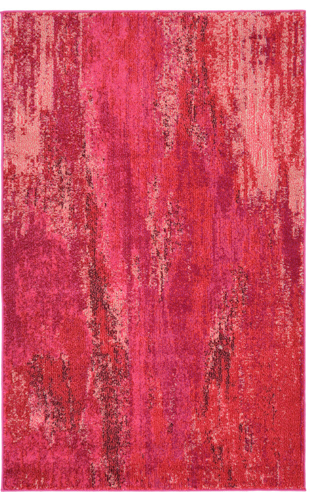 Unique Loom Pink Jardin Lilly 3' 3 x 5' 3 Area Rug