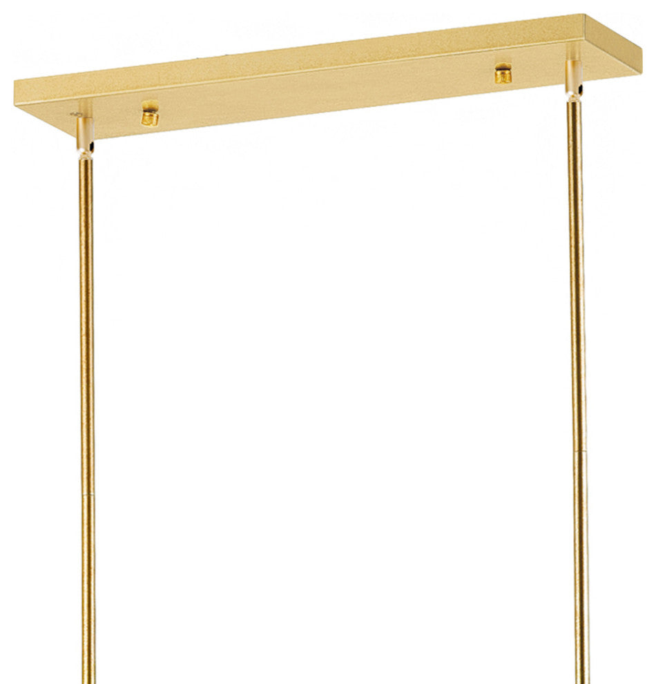 Anita 10 Light Chandelier With Gold Leaf Finish