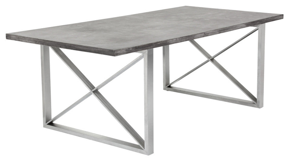 Sunpan Catalan Dining Table, Concrete, Default