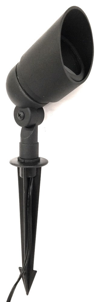 Low Voltage Outdoor Landscape Directional Bullet Spotlight, Black, Halogen