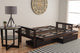 Caleb Frame Futon With Espresso Finish, Storage Drawers, Peter's Cabin