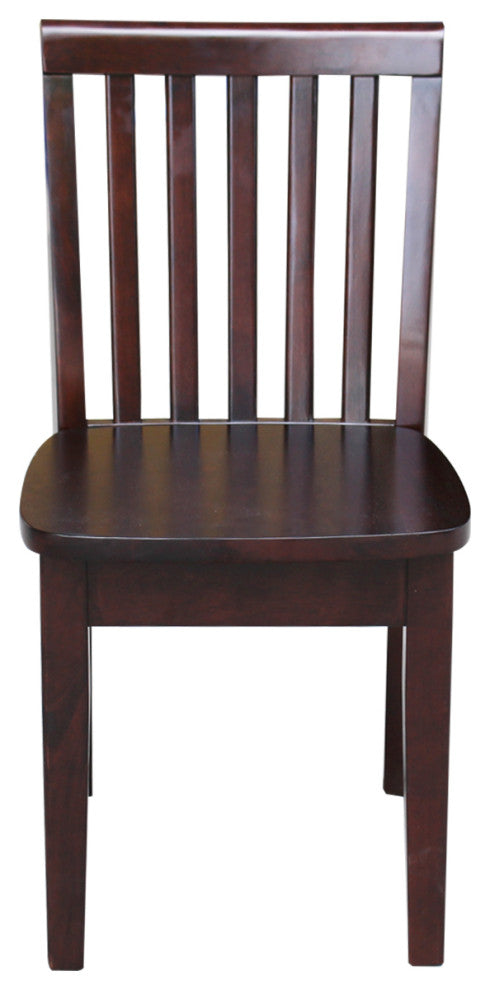 Set of Two Mission Juvenile Chairs, Rich Mocha