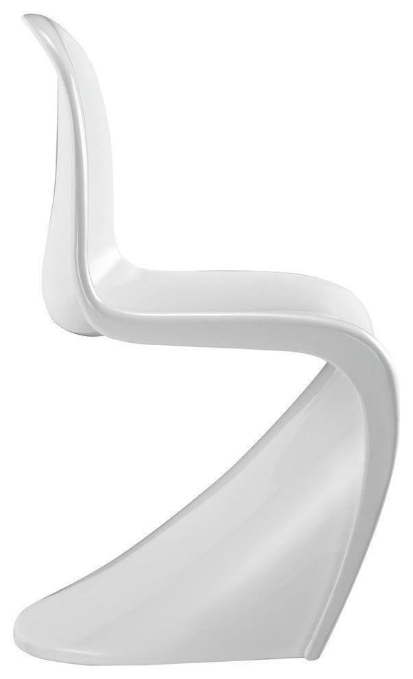 Modern Contemporary Kitchen Kids Chair White, Outdoor or Indoor