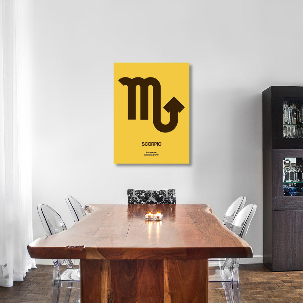 "Scorpio Zodiac Sign Brown" Fine Art Print