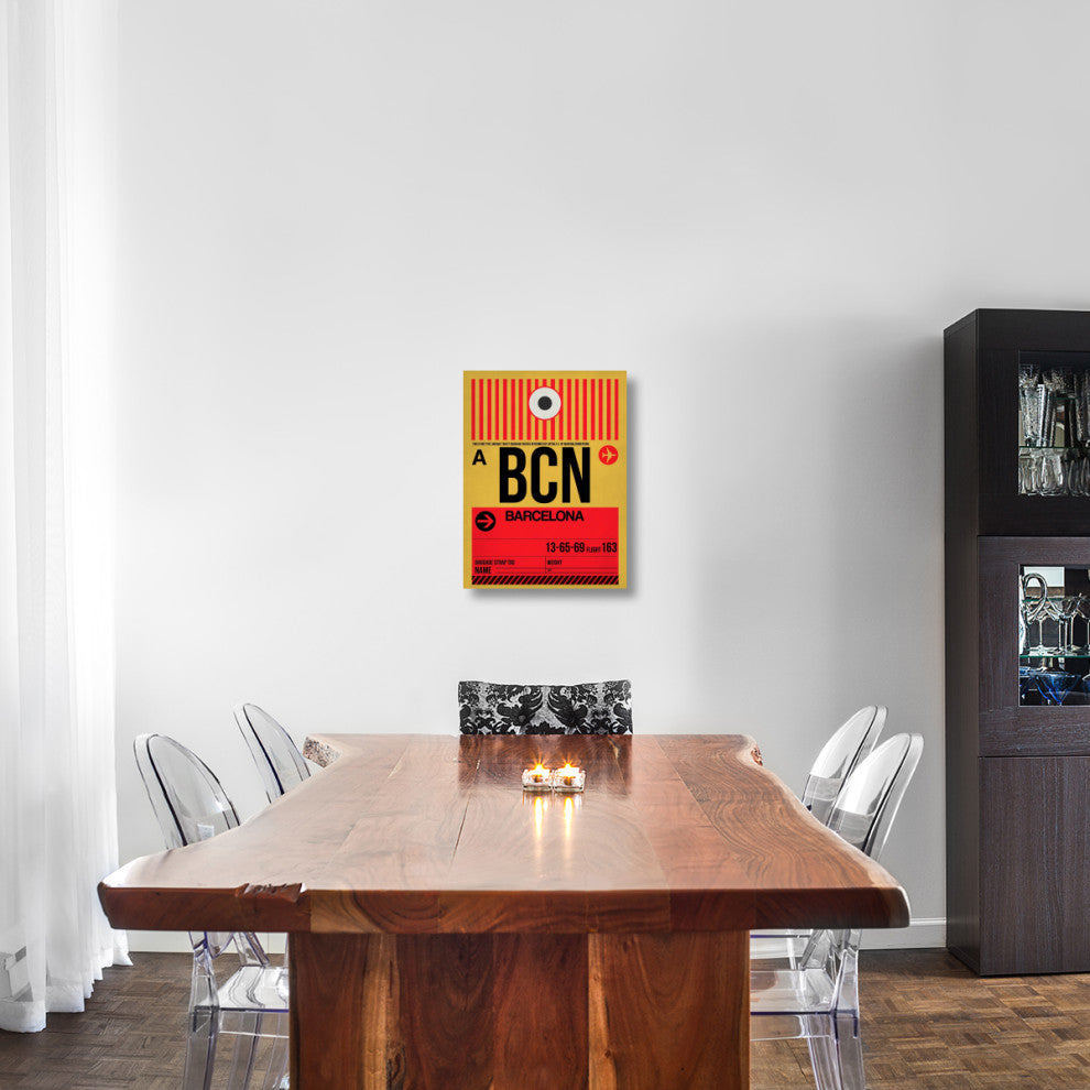 "BCN Barcelona Luggage Tag 1" Fine Art Print