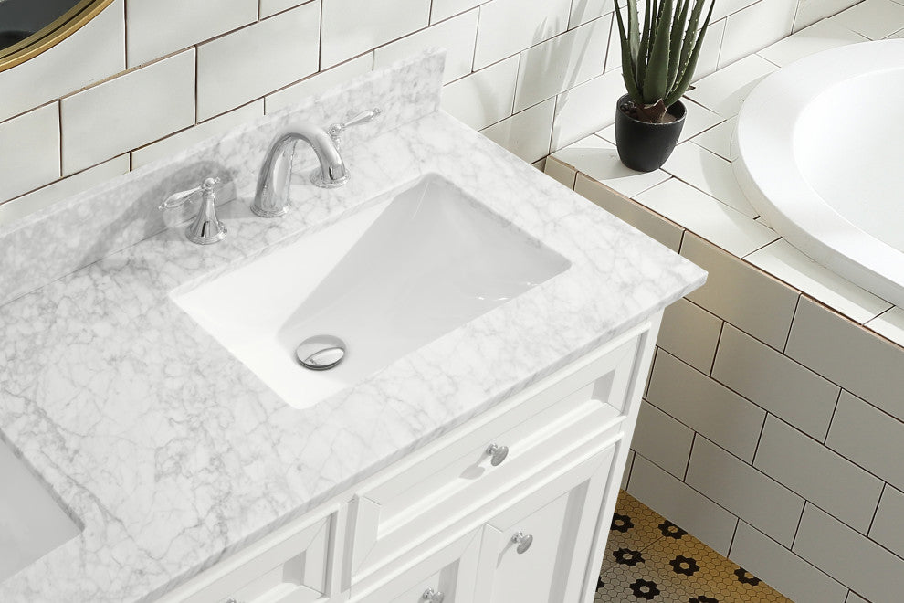 South Bay 55" Bathroom Vanity, White