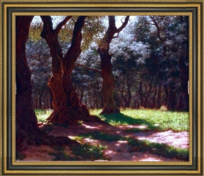 Ivan Fedorovich Choultse Foret D'Oliviers a Cap St. Martin Canvas Print, 16"x20"