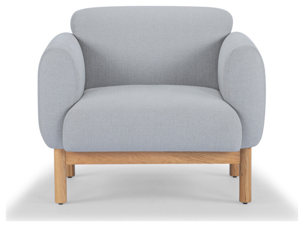Metro, Tulum Accent Chair, Light Gray