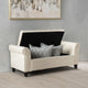 GDF Studio Keiko Contemporary Rolled Arm Velvet Storage Ottoman Bench