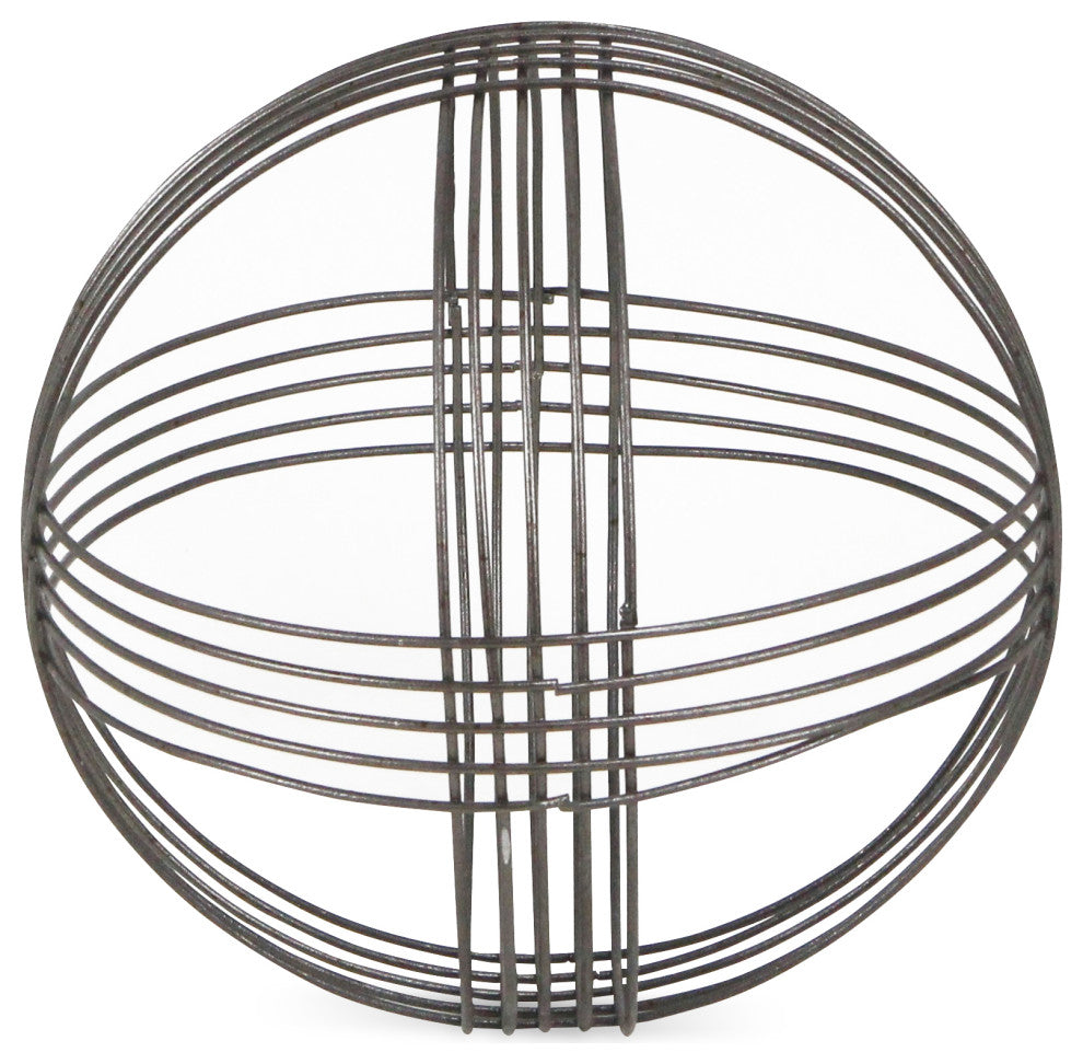 Silver Metal Orb 8.25" Dia
