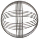 Silver Metal Orb 8.25" Dia