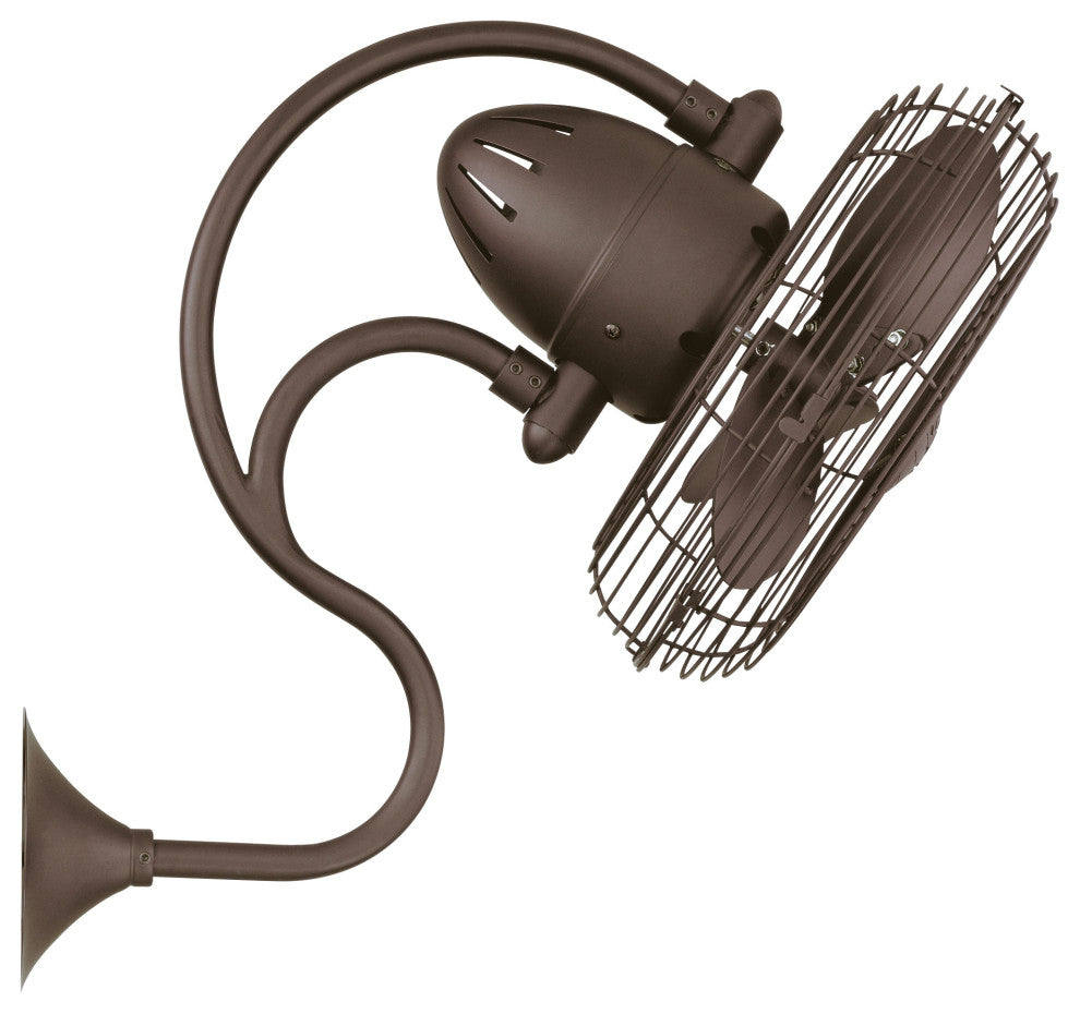 Melody Wall Fan, Bronze