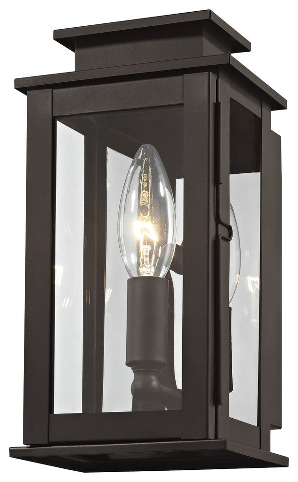 Princeton 1-Light Wall Lantern, Bronze
