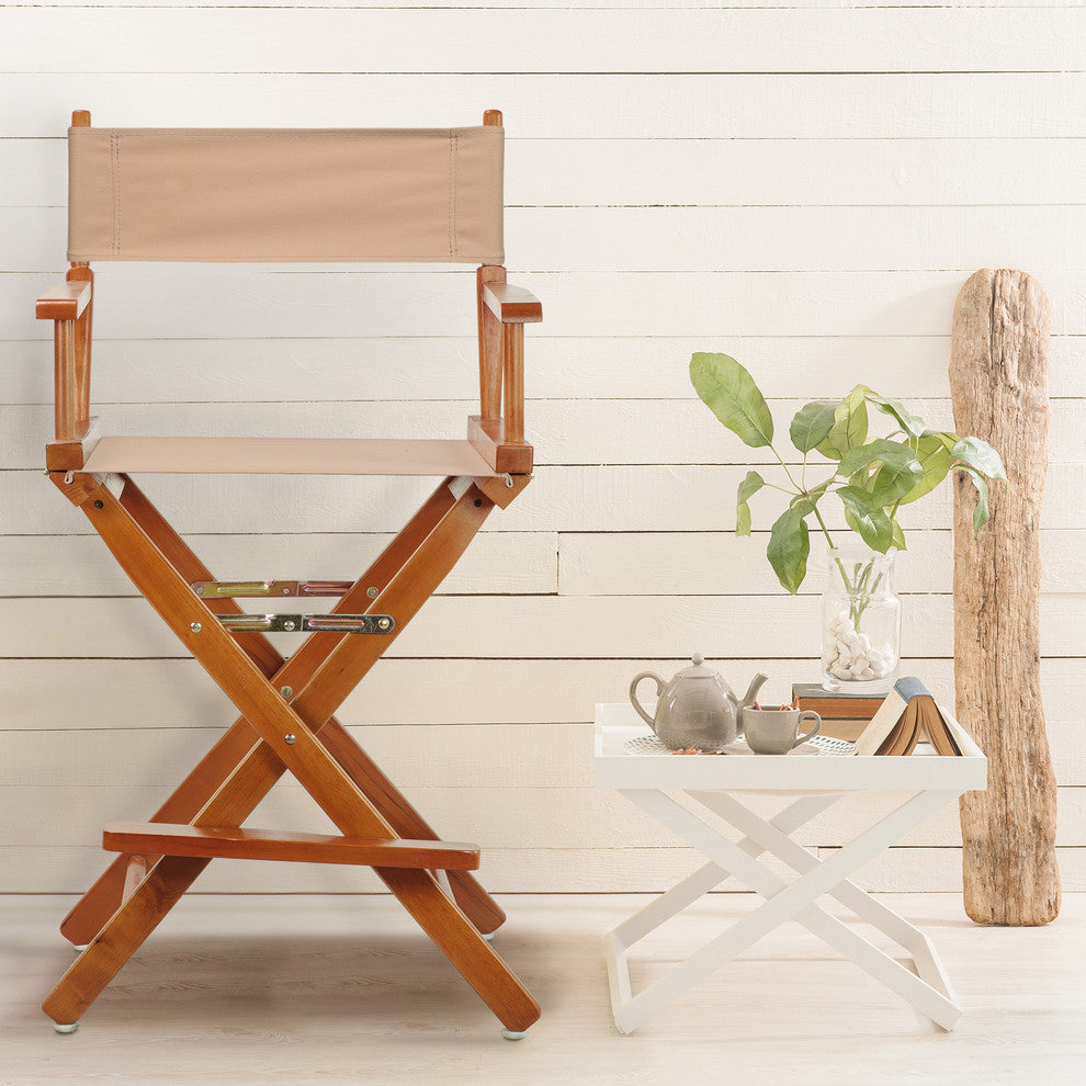 024" Director's Chair Honey Oak Frame-Tan Canvas